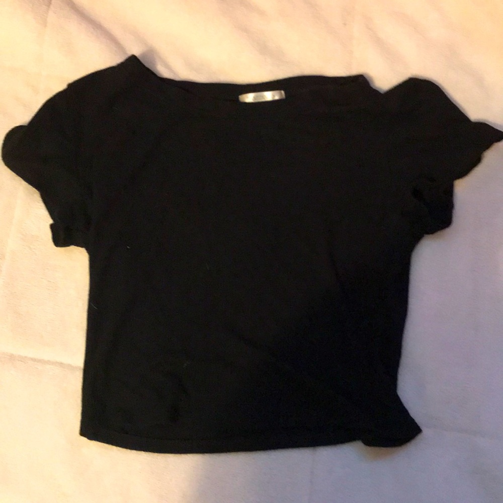 Bozzolo Black Crop Top